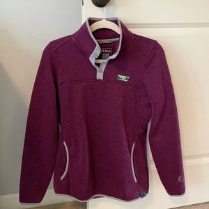 Cozy LLBean Quarter Button Up